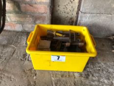 Quantity New Holland combine parts, knife sections, fingers etc