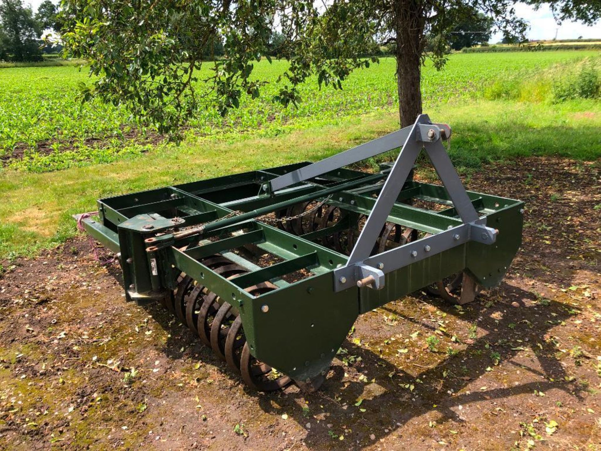 Flexicoil plough press suited to 5f plough (6ft 8in) with transport headstock. Serial No: RAB0000-F0 - Image 8 of 10