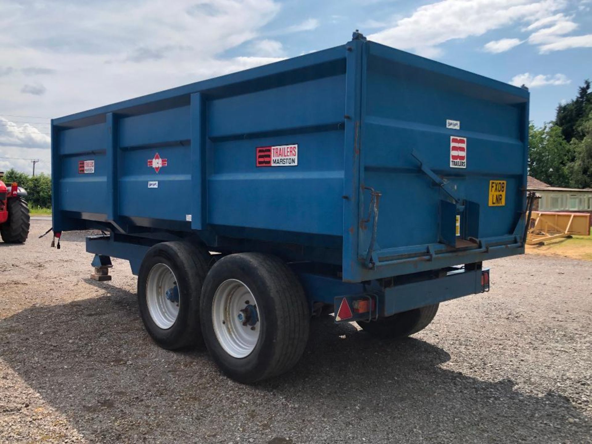 1997 AS Marston ACE 10t grain trailer c/w manual tailgate, grain chute, sprung axle on 385/55R22.5 w - Image 10 of 28