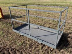 Man platform 1m x 2m, tine mounted