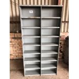 4No metal workshop shelving units, 3ft x 6ft x 9in