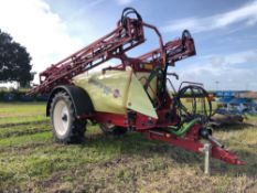 2010 Hardi Navigator 3000 trailed sprayer with 24m delta boom with triplex nozzles. Boom prime and f