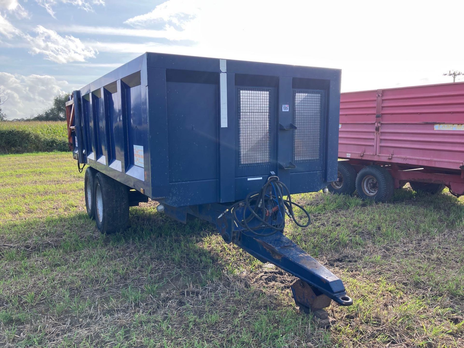 1994 Ken Wootton 10t twin axle grain trailer c/w hydraulic tailgate, grain chute, sprung drawbar on - Image 22 of 22