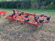 Kongskilde Vibroflex 10ft 8in with depth wheels, linkage mounted. Serial No: 05003031 NB: Manual in