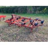 Kongskilde Vibroflex 10ft 8in with depth wheels, linkage mounted. Serial No: 05003031 NB: Manual in