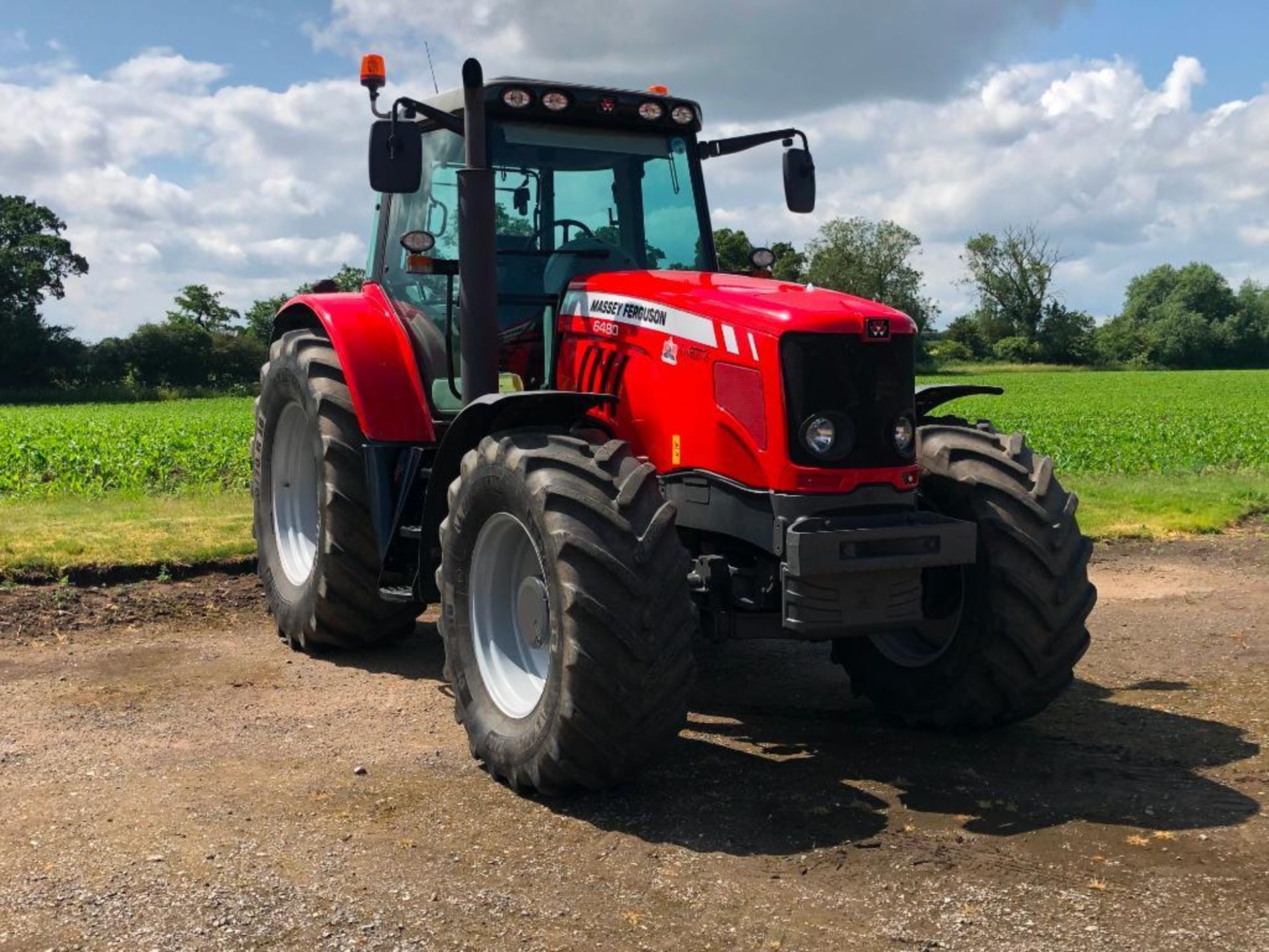 2011 Massey Ferguson 6480 Dyna 6 40kph 4wd tractor c/w 3 manual spools, front and cab suspension, im - Image 35 of 44