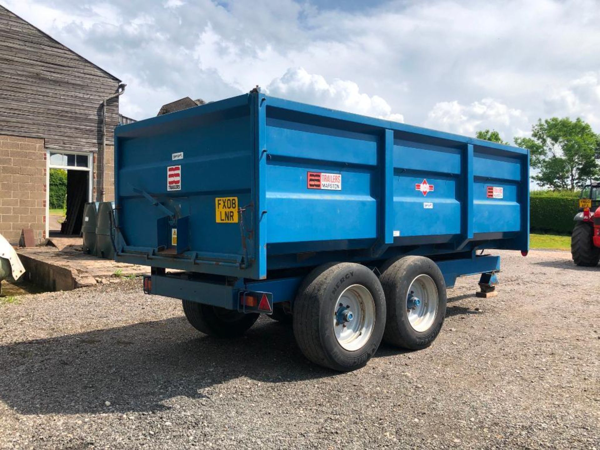 1997 AS Marston ACE 10t grain trailer c/w manual tailgate, grain chute, sprung axle on 385/55R22.5 w - Image 8 of 28