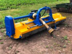 2016 Bomford Turner Turbomower 270 flail mower, hydraulic side shift, PTO driven. Serial No: B161346