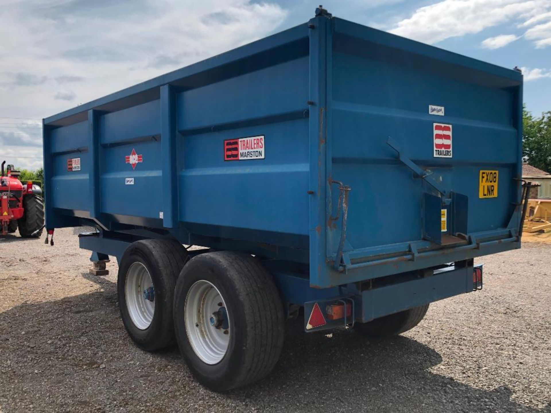 1997 AS Marston ACE 10t grain trailer c/w manual tailgate, grain chute, sprung axle on 385/55R22.5 w - Image 9 of 28