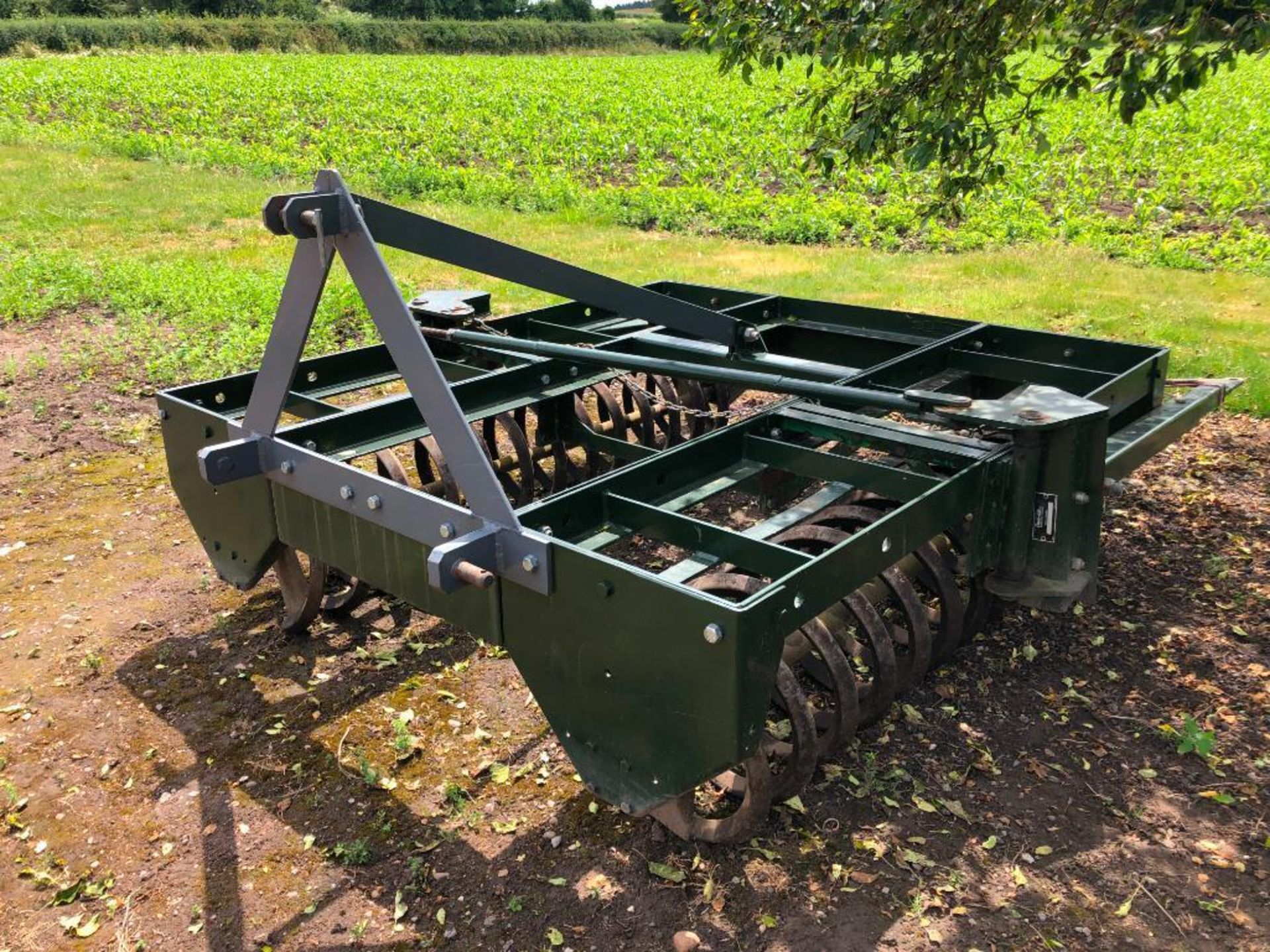 Flexicoil plough press suited to 5f plough (6ft 8in) with transport headstock. Serial No: RAB0000-F0 - Image 6 of 10