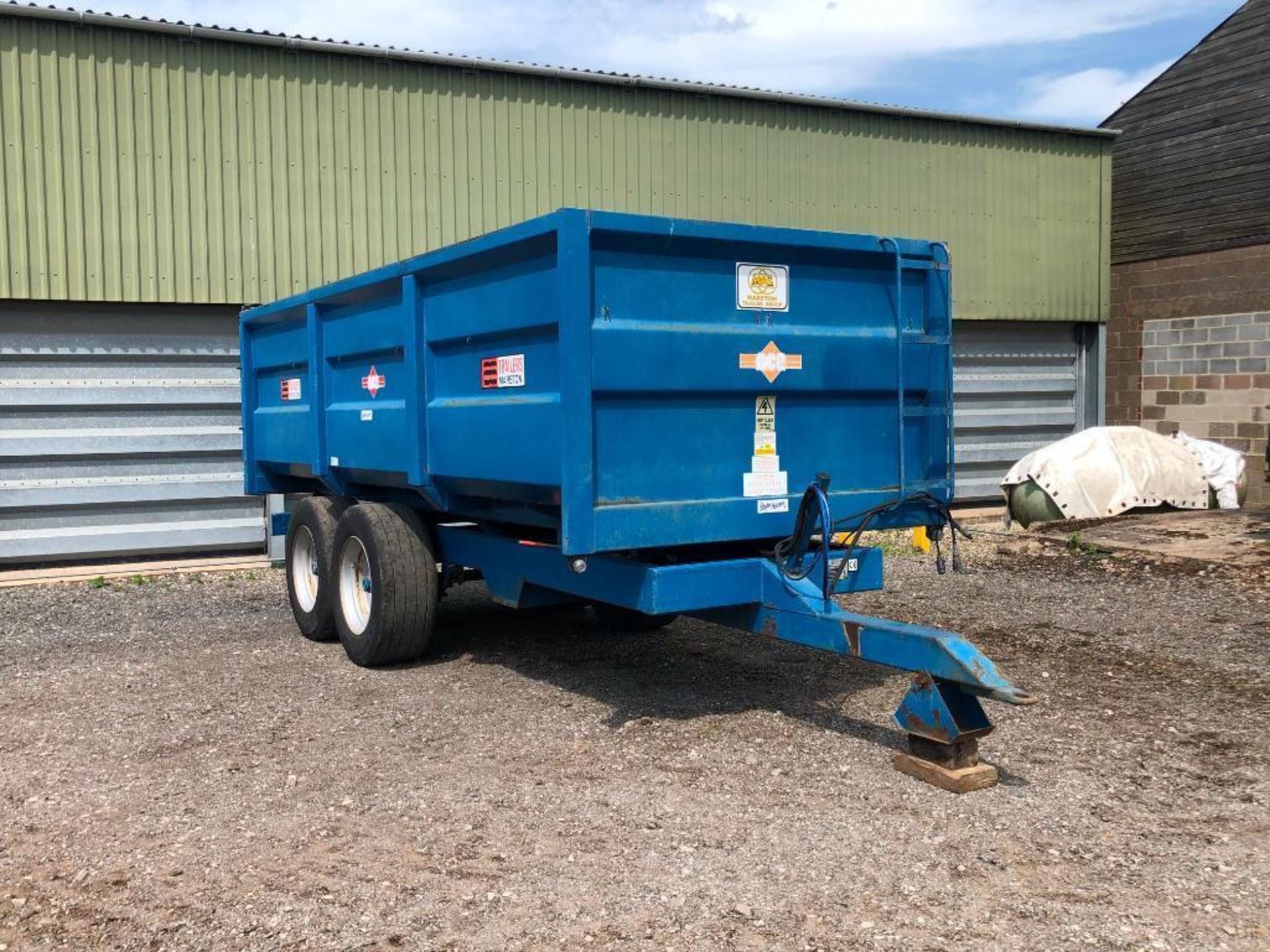 1997 AS Marston ACE 10t grain trailer c/w manual tailgate, grain chute, sprung axle on 385/55R22.5 w - Image 20 of 28