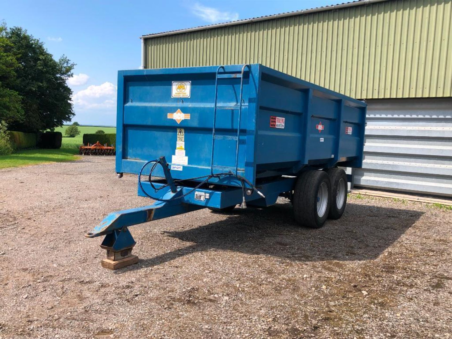 1997 AS Marston ACE 10t grain trailer c/w manual tailgate, grain chute, sprung axle on 385/55R22.5 w - Image 16 of 28