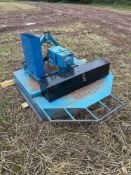 Linkage mounted chain slasher approx 4ft