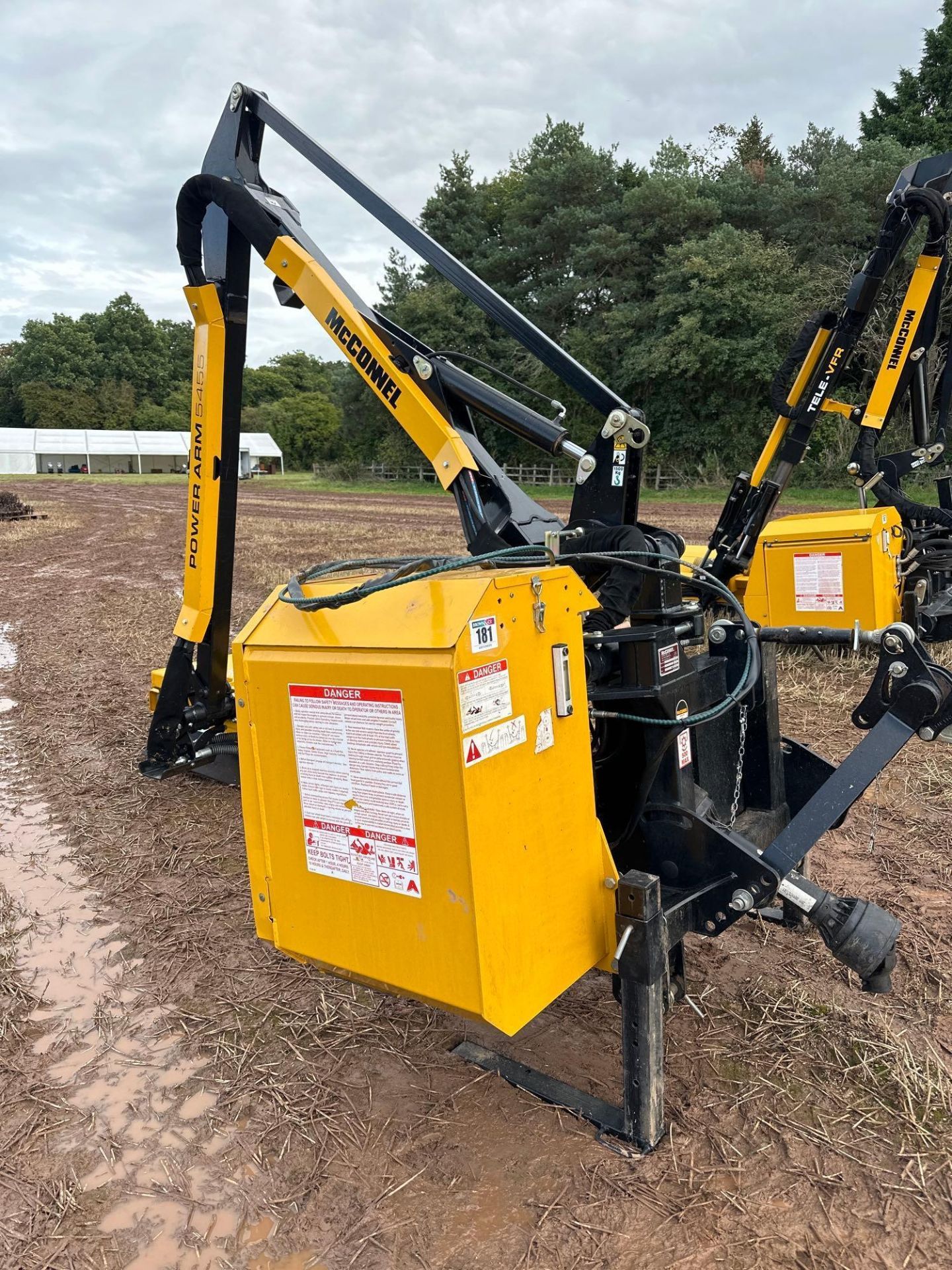 2019 McConnel PA5455 hedge cutter with 1.3m flail head, 3 point linkage attachments, hydraulic rolle