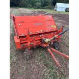 Kubota trailed sweeper collector, hydraulic operated, PTO driven. Serial No: K-SC99417