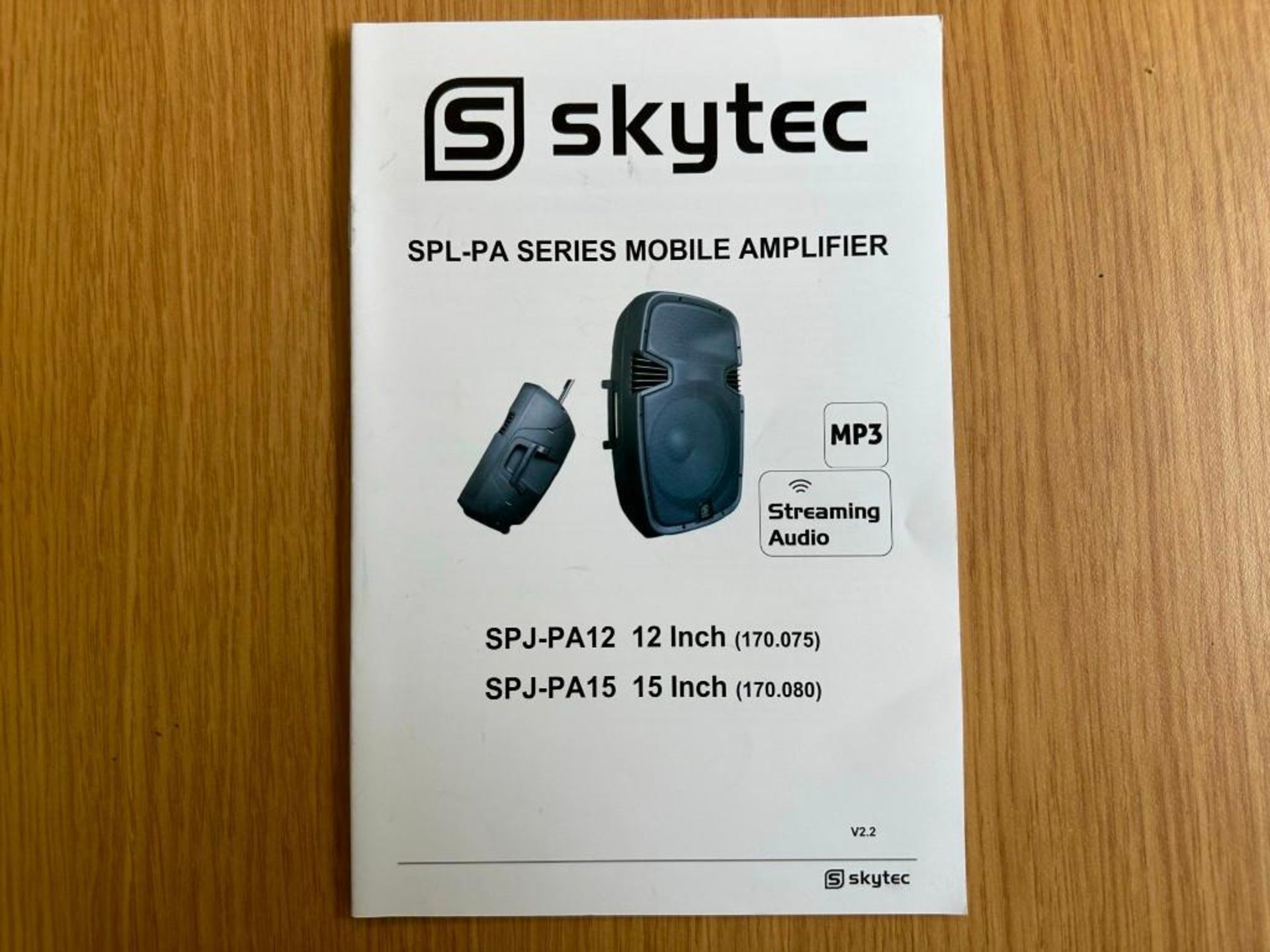 Skytec SPL-PA 915 mobile amplifier complete with microphone, single phase - Image 3 of 3