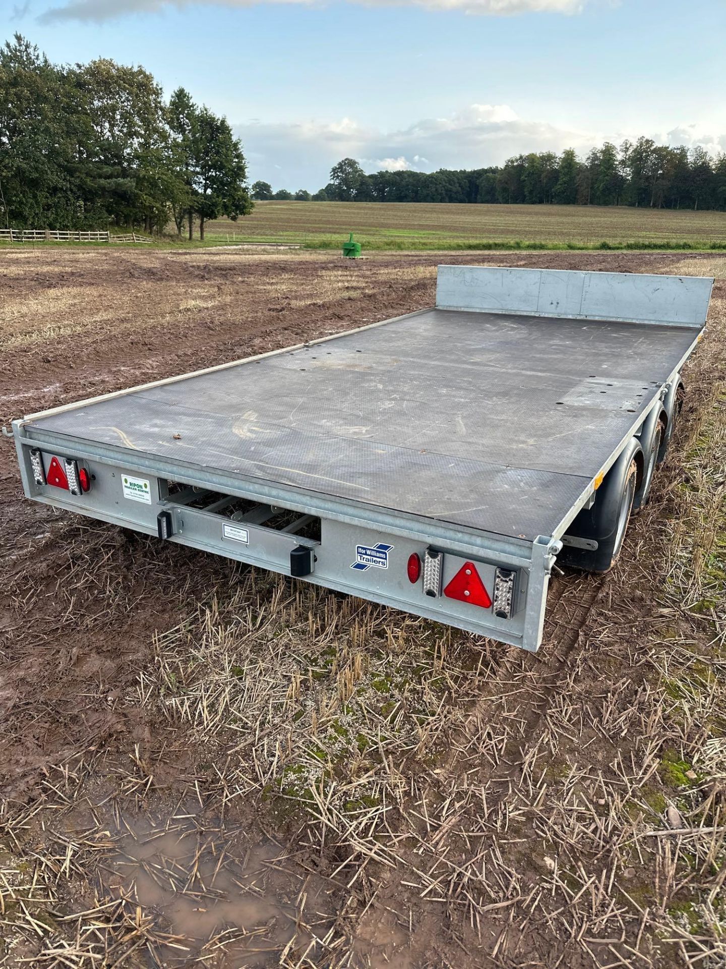 Ifor Williams 3CBLM147G3 14ft tri axle flat bed trailer on 195/60R12 wheels and tyres. Serial No: SC - Image 4 of 7