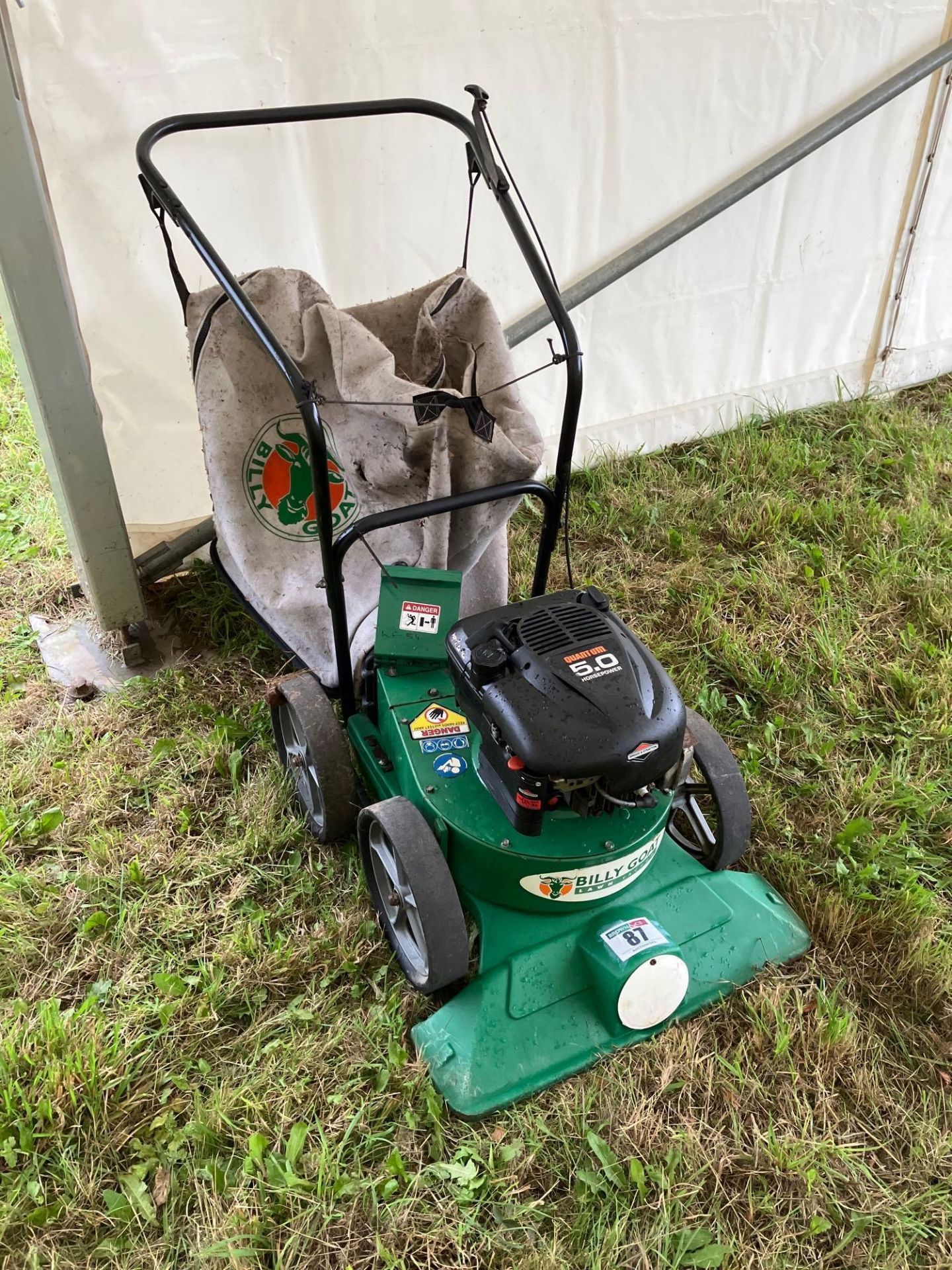 Billy Goat KD512 lawn vacuum with Briggs & Stratton Quantum 5hp engine - Image 2 of 4