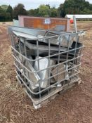 Quantity misc. galvanised steel sections with grain elevator section