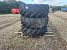 3No Michelin MegaXbib 620/75R26 tyres