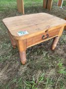 Small coffee table c/w draw