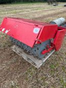 Linkage mounted grassland implement with interchangeable roll / spike / aerator