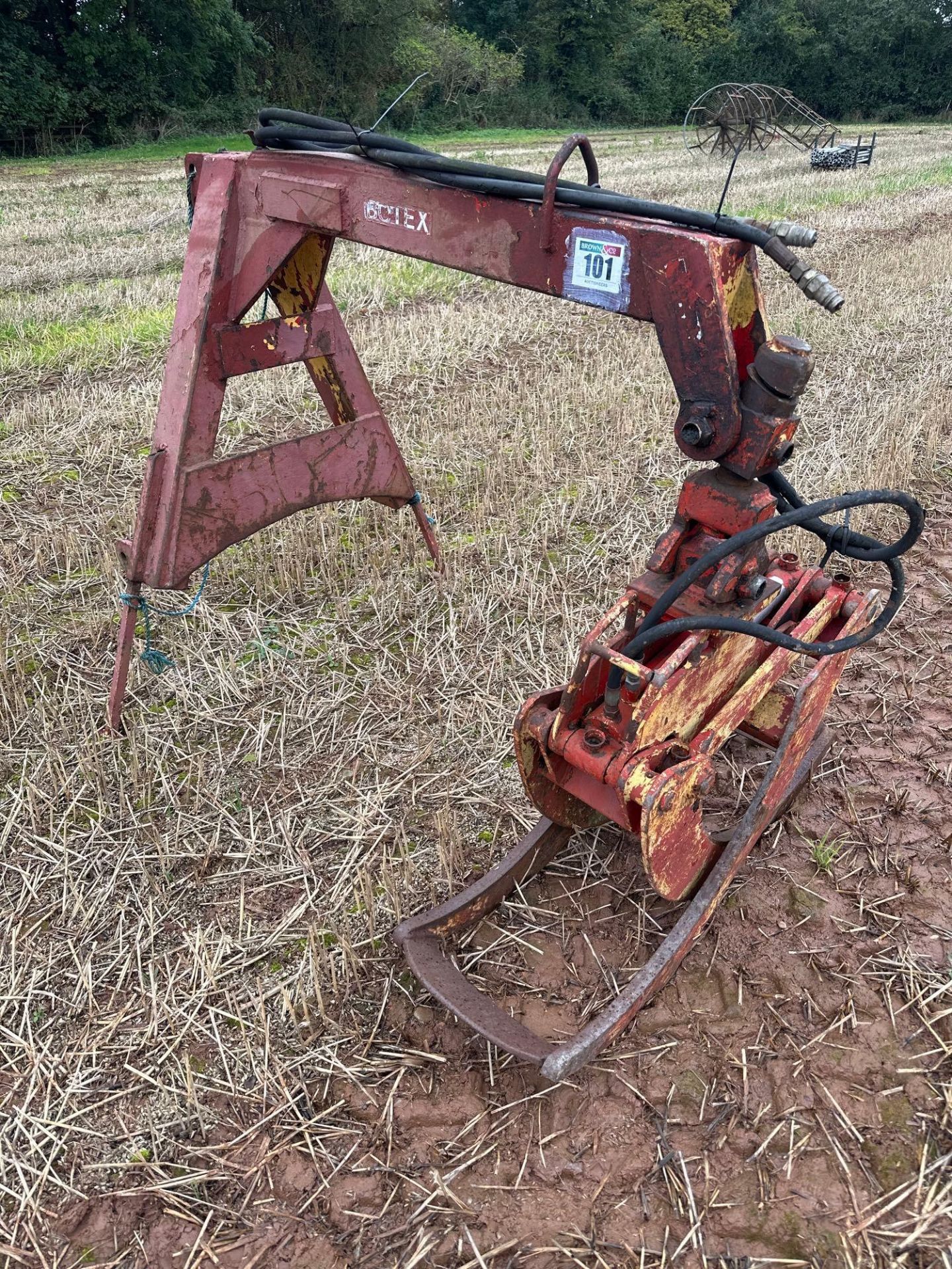 Botex timber grab, linkage mounted