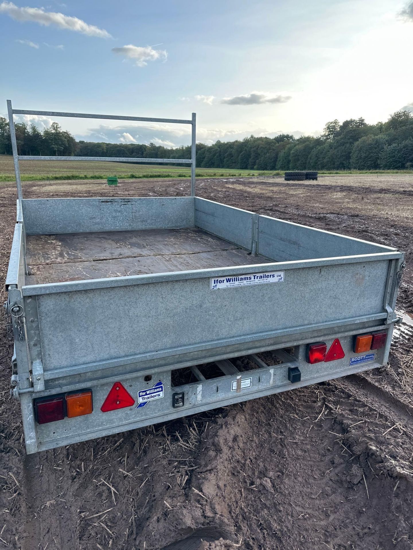 Ifor Williams LM106G 10ft twin axle flat bed trailer on 185/60R12 wheels and tyres. Serial No: SCK60 - Image 6 of 11