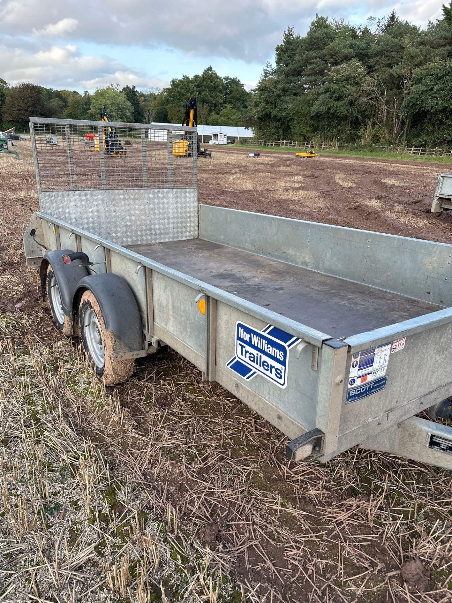 Ifor Williams 2HBGD126 12ft twin axle general duty trailer with tailgate on 165R13 wheels and tyres. - Image 2 of 5