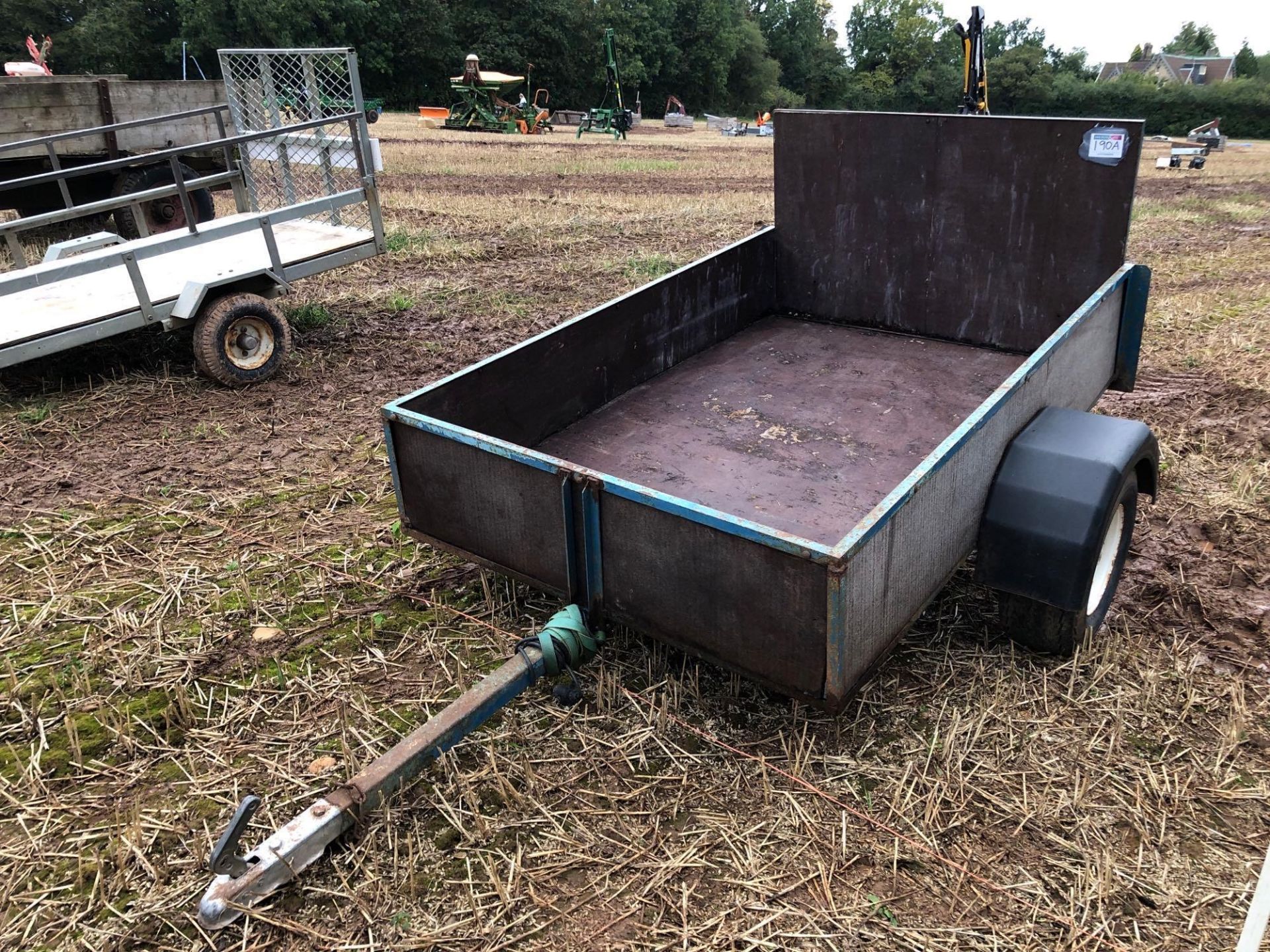 Wooden single axle car trailer