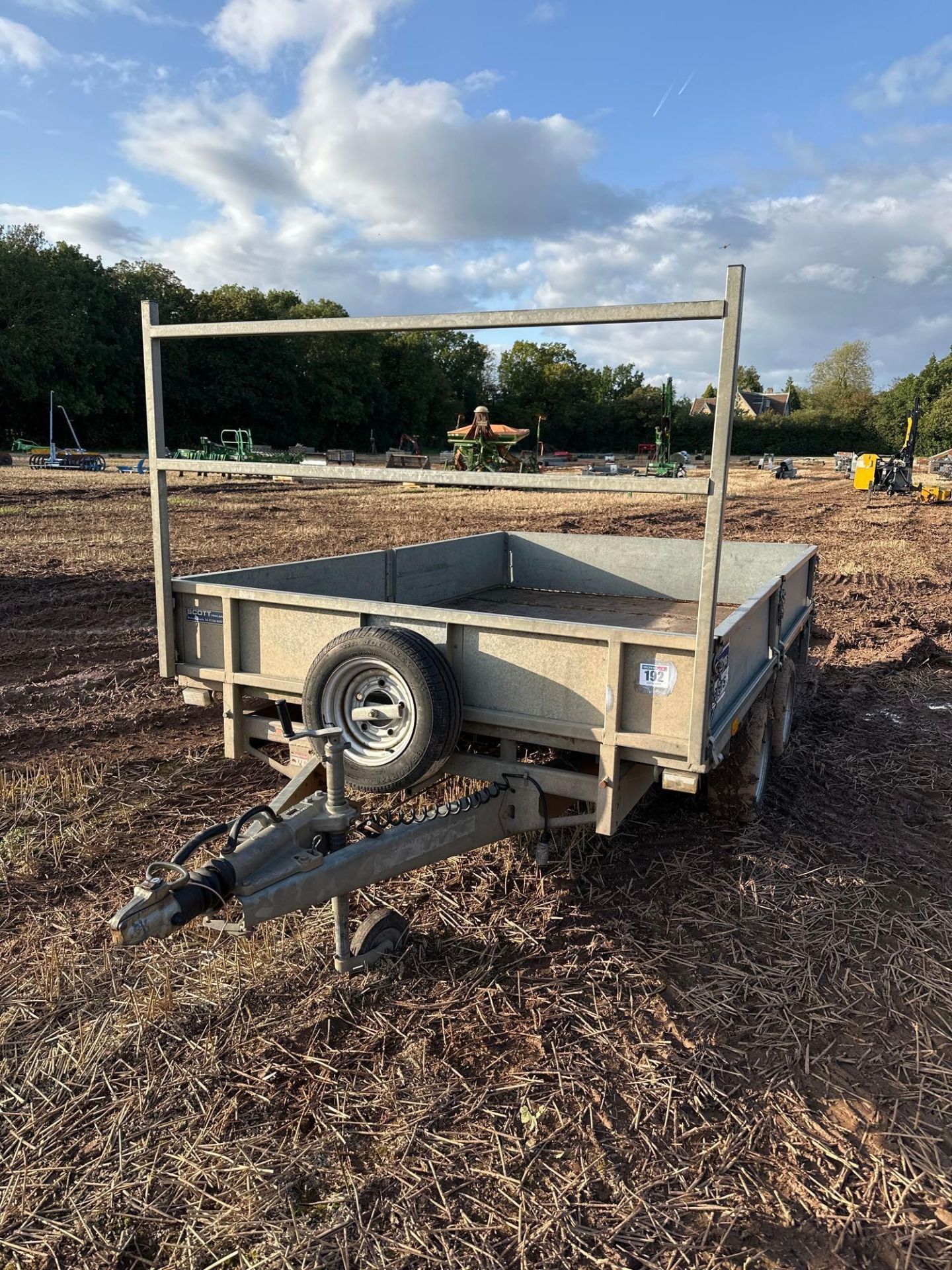 Ifor Williams LM106G 10ft twin axle flat bed trailer on 185/60R12 wheels and tyres. Serial No: SCK60