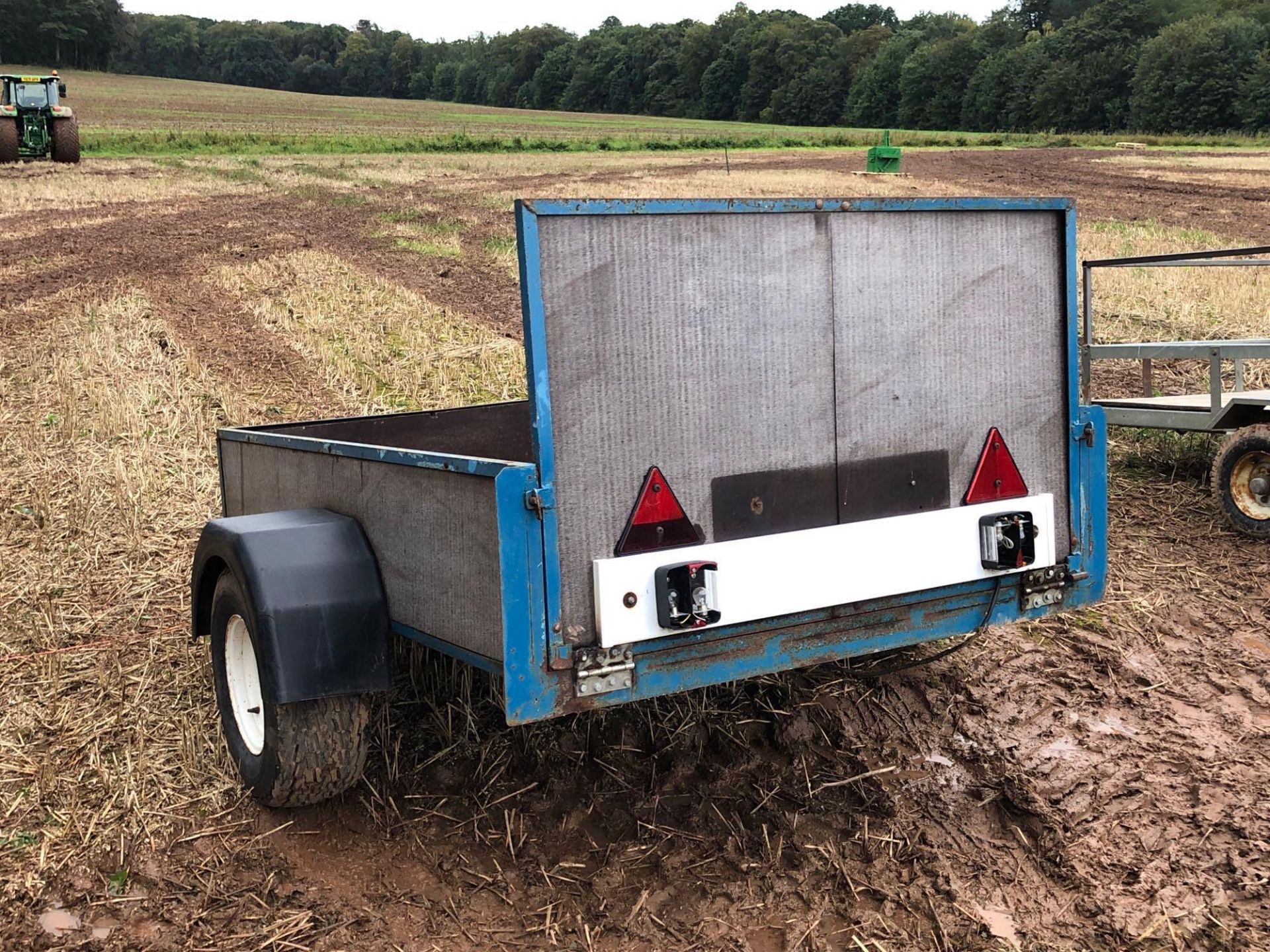 Wooden single axle car trailer - Image 2 of 2