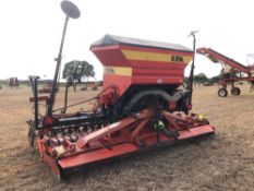 KRM Roger R305 Modul - rti 4m seed drill with following harrow, bout markers with Kuhn HR4002D power