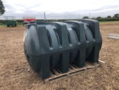 Titan 2500 litre plastic fuel tank