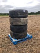 4No 385/65R22.5 wheels and tyres