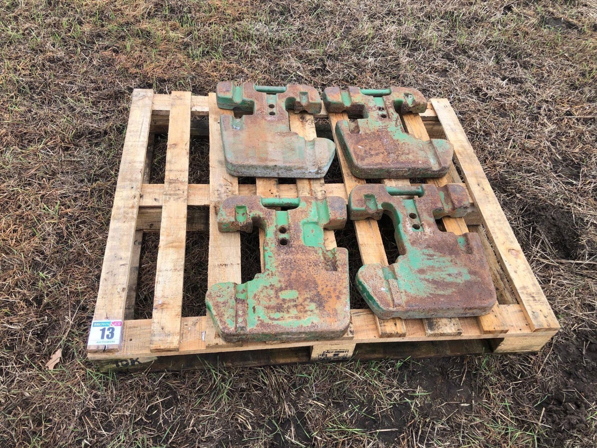 4No John Deere front wafer weights