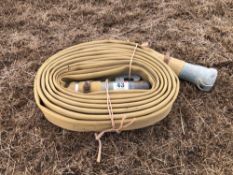 4" lay flat hose, various length