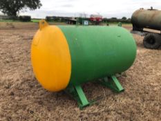 Metal fuel bowser, tine mounted