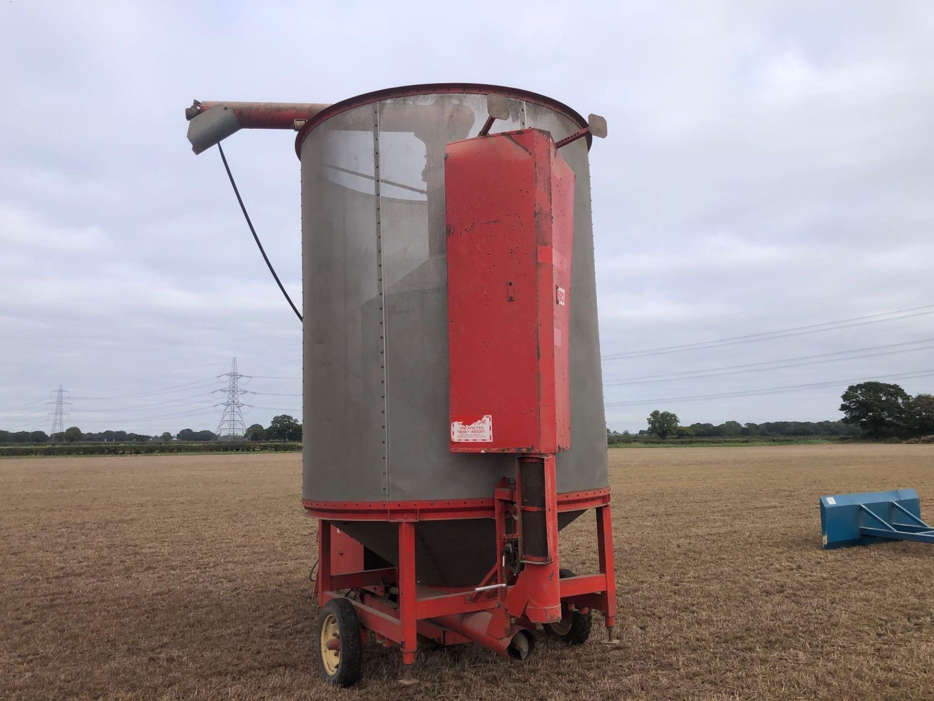 Lely Top Flo 950 8t mobile grain drier, gas fired with manifold. PTO driven. NB: Manual in office - Image 4 of 8