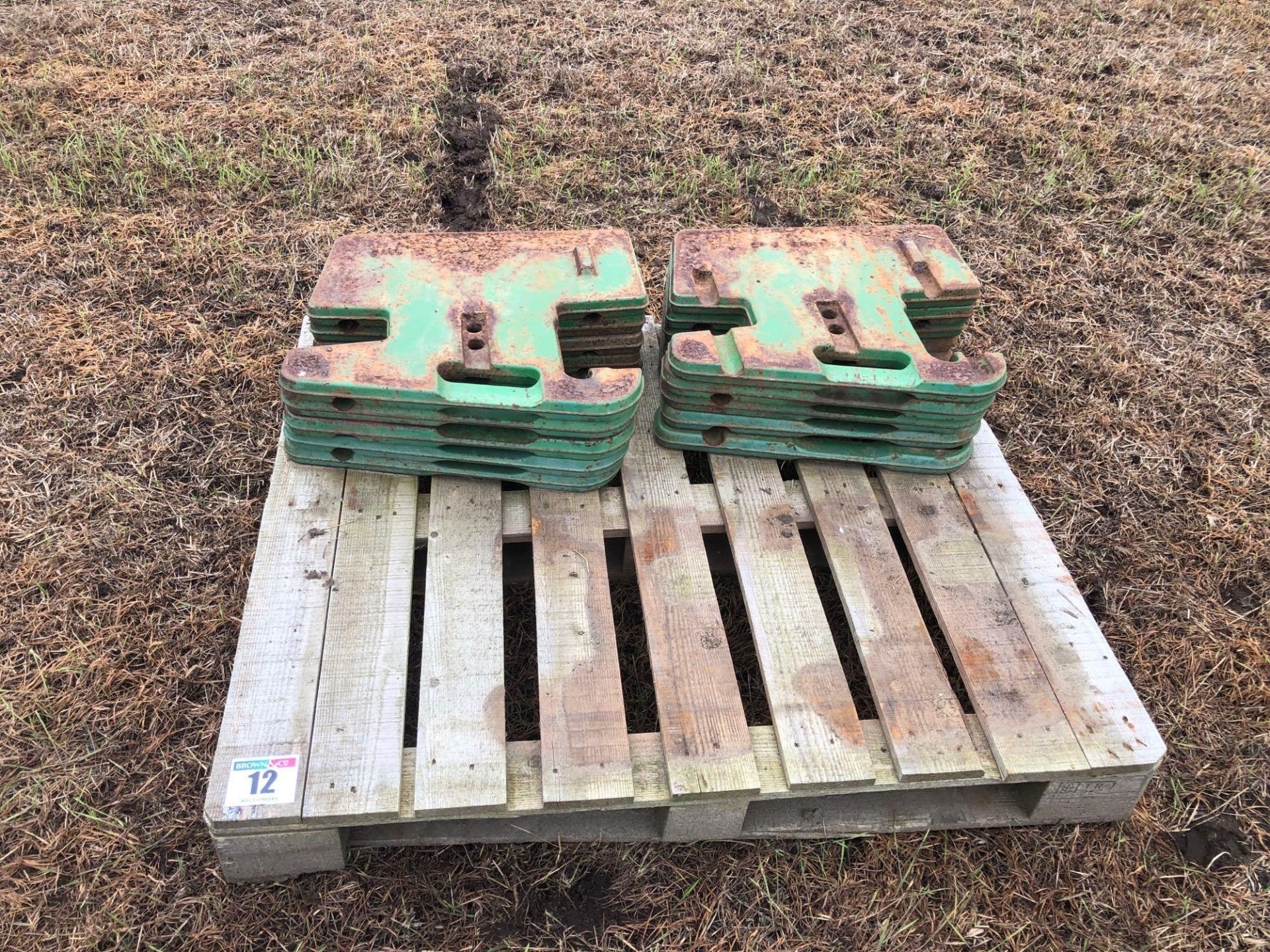 10No John Deere front wafer weights