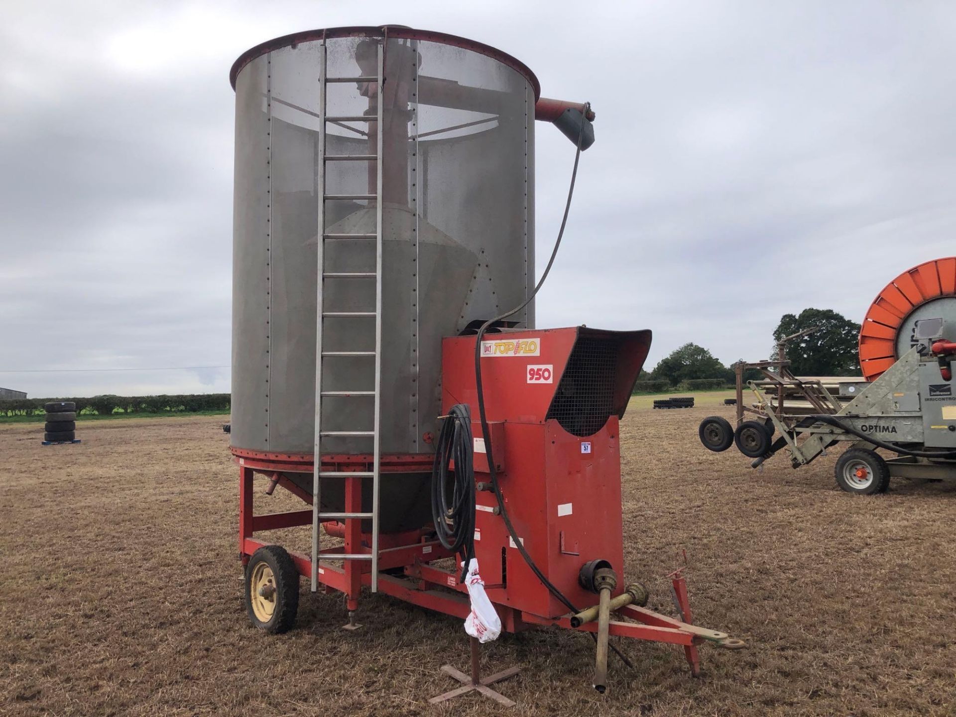 Lely Top Flo 950 8t mobile grain drier, gas fired with manifold. PTO driven. NB: Manual in office - Image 2 of 8