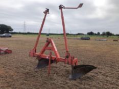 Grimme twin body potato ridger with bout markers, linkage mounted