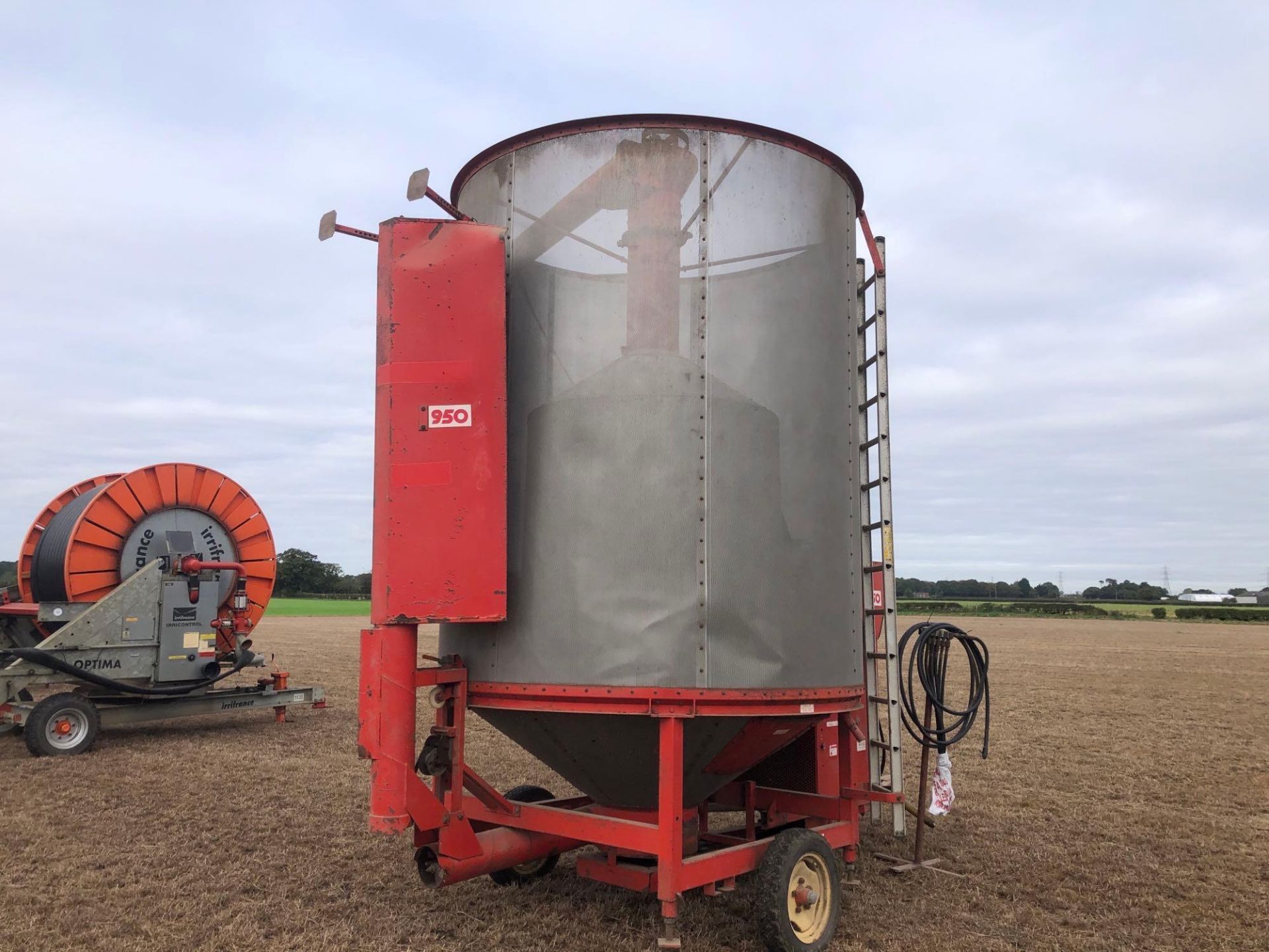 Lely Top Flo 950 8t mobile grain drier, gas fired with manifold. PTO driven. NB: Manual in office - Image 3 of 8