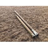 1No 2m and 1No 4m 4" metal crossing irrigation pipe