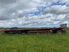 Misc Tandem Axle Artic Flat Bed Trailer c/w Dolly / 5th Wheel - (Lincolnshire)