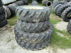 Set of 380/90R46 & 380/85R30 New Holland Row Crop Wheels - (Shropshire)