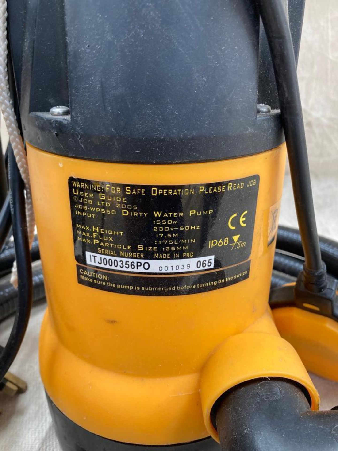 JCB 240V Submersible Pump - (Norfolk) - Image 2 of 2