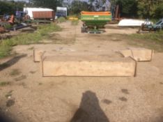 3No. Oak Bullock Troughs - (Norfolk)