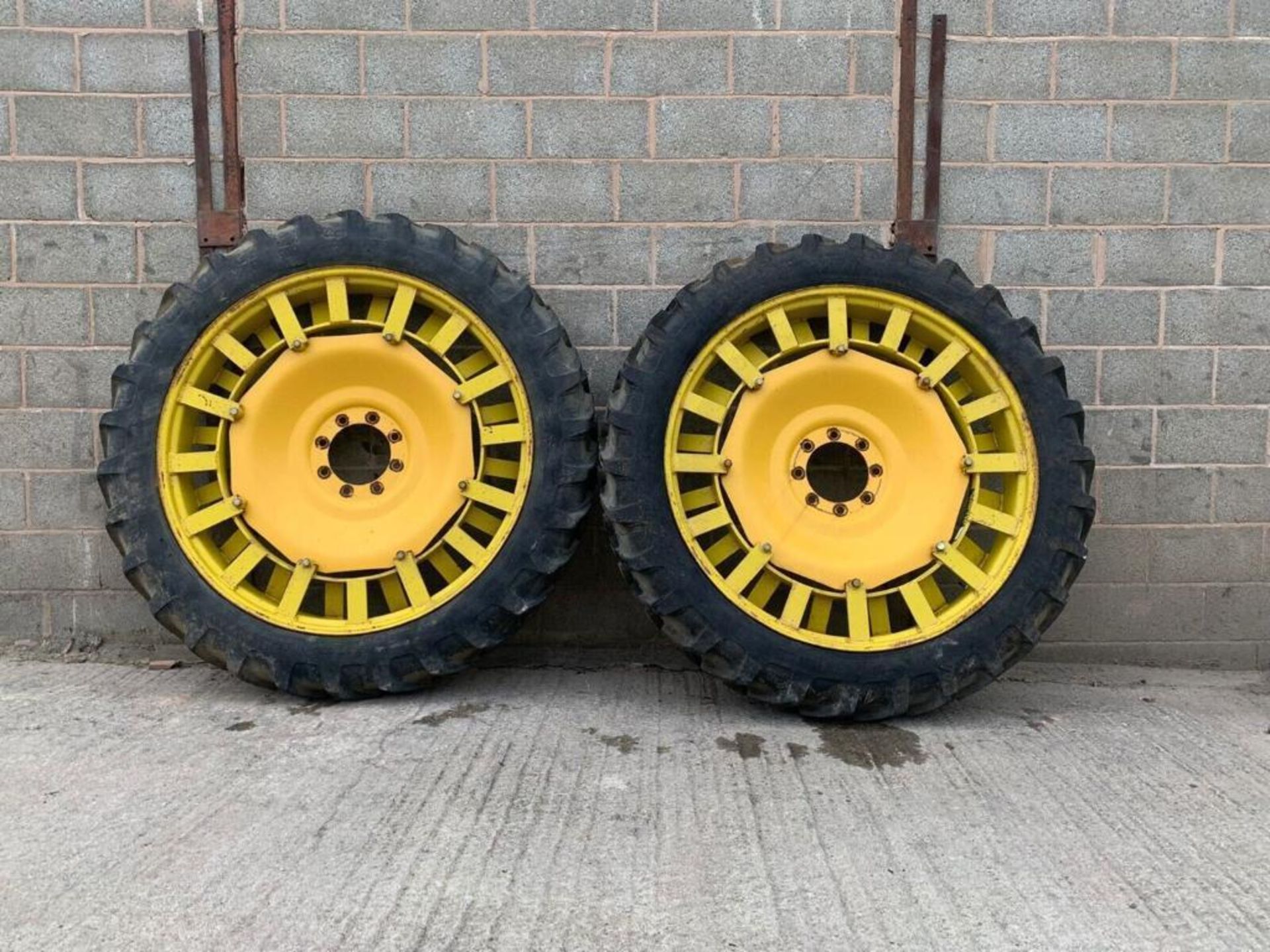 2No. 11.2R48 Alliance A-350 149D/142A8 Tyres on 8 Stud Row Crop Wheels - (Shropshire) - Image 2 of 5