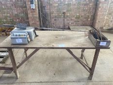 Wooden Table (Excludes Items Shown on the Table in Pictures) - (Lincolnshire)